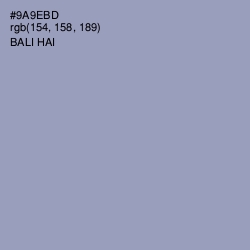 #9A9EBD - Bali Hai Color Image
